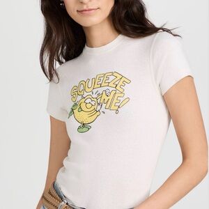 Re/Done 🍋 90s Baby Tee “Squeeze Me”